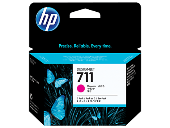 HP CZ135A (711) MACENTA 3'LU PAKET 29 ML