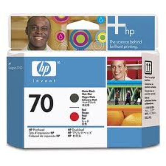 HP C9409A (70) MAT SIYAH VE KIRMIZI BASK